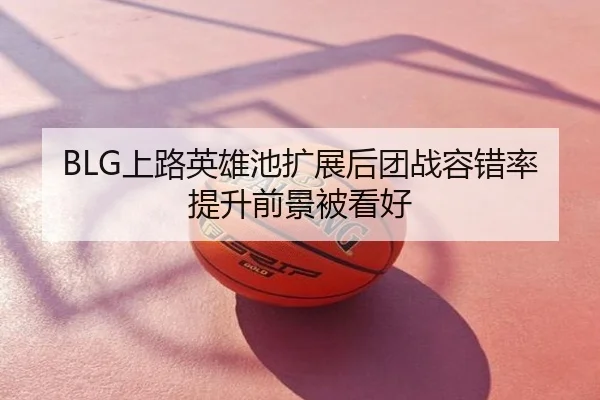 BLG上路英雄池扩展后团战容错率提升前景被看好